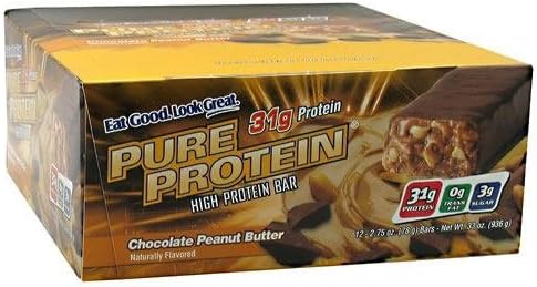 Worldwide Pure Protein Bars 12/box - Peanut Butter by WorldWide
