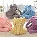 LApapaye 24inch Stuffed Elephant Plush Animal Toy Stuffed Animal,Pink