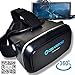 Gearzoid VR 360 Virtual Reality Google Cardboard Viewing Glasses-VR Headset Compatible with 4-6 inch Android Windows & IOS Smartphones-Iphone/4/5/6 Samsung Galaxy S 4/5/6/7 Edge Moto Nexus HTC LG