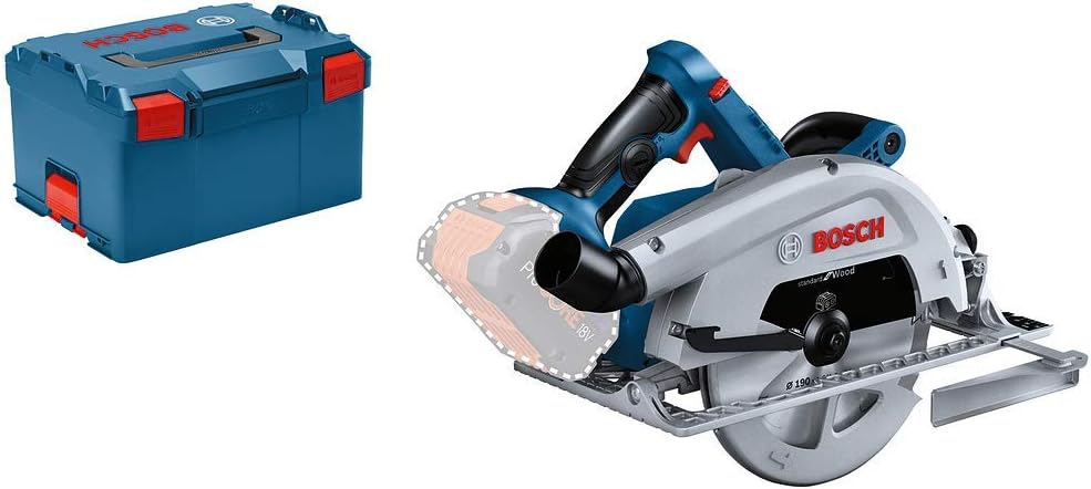 Bosch Professional 18V System BITURBO Cordless Circular Saw GKS 18V-68 C (incl. 1x Saw Blade, Parallel Guide, L-BOXX