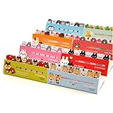 DoDoo Set of 4 Lovely Cute Cartoon Animal Bear Rabbit Bee Note Sticky Notes Memo Note Pads Page Flag Markers Bookmarks(4 booklets each with 8 pads,15 Sheets each)