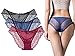 CozyWow Womens Sexy Lace Back Underwear Briefs Lingerie Panties (XL, 3Colors)