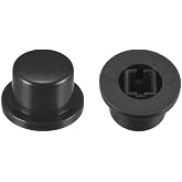 uxcell 20pcs Tactile Push Button Switch Caps 9.3x5.6mm for 6x6x7.3mm Micro Tactile Switch Black