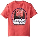 Star Wars Boys' T-Shirt, X-Wing Red, 4T
