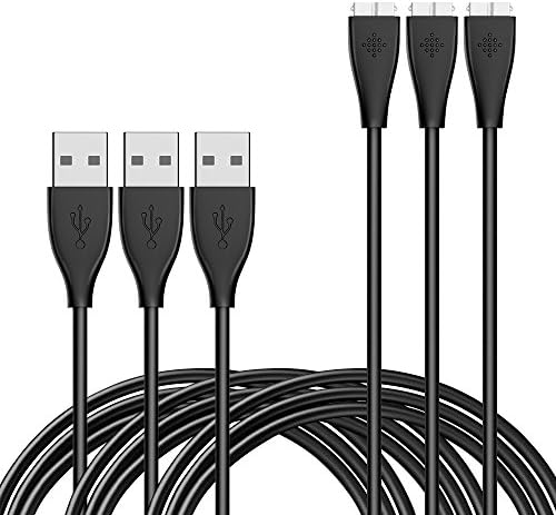 3-Pack Charging Cable for Fitbit Charge HR - USB Charger Charging Cord for Fitbit HR Fitness Wristband by MCOCEAN (3.3Ft + 1Ft*2, Do Not Fit for Fitbit Charge)