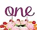 LOVELY BITON 1st First Birthday One Cake Topper Decoration Single Sided Double Purple Glitter