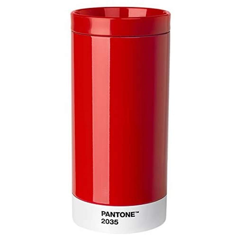 Copenhagen Design Pantone to Go, Stainless Steel Travel Mug/Thermo Cup, 430 ml, red, 2035 C, one Size 101102035
