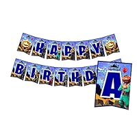 A2ZPlusmore FORTNITE Birthday Party Bunting Banner, Garland, Flag Pennants