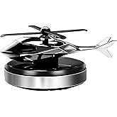 NICEADA Car Air Freshener, Helicopter Solar Energy Rotating Aromatherapy Aviation Al Alloy Diffuser, Interior Decoration Acce