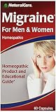 NaturalCare Homeopathic Migraine for Men & Women, Capsules, 60-Count