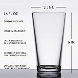 Engraved Pint Glass