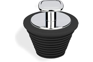 CANRAY Bath Tub Plug Stoppers, Metal Handle Silicone Drain Stoppers for Bathroom Sink and Bathtub Replacement Parts, Universa