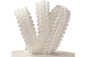 PAPER MART White Gimp Braid Trim 3/8" X 10 Yards