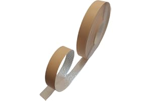 HGKJHF,High Quality Melamine Edge Banding,3/4 in * 50 fe pre Coated hot melt Adhesive,Used for Flexible Veneer Edge Edging,for Cabinet and Furniture Repair (1，.Yellow Stripe，13/16in*50ft)