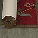 Machine Washable Floral Leaves Design Non-Slip Rubberback 2x7 Traditional Runner Rug for Hallway, Kitchen, Bedroom, Living Room, 1'10