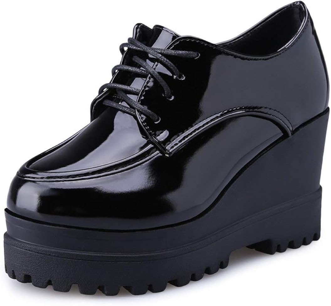 platform heeled oxfords
