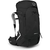 Osprey Atmos AG LT 65L Men's Backpacking Backpack, Black S-M | hiking pack, camping gear, overnight trail pack, Black color, S-M size