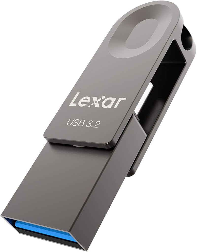 Lexar 128GB USB Stick TypeC A USB 3.2 Gen 1 Flash Drive 100MBs Read Plug Play