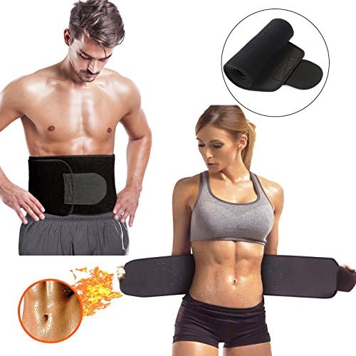 Waist Trimmer, Adjustable Ab Sauna Belt Trainer to Shed the Excess Water, Weight and Tone of Mid Section for Faster Weight Loss