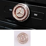 TopDall Bling Crystal Shiny Diamond Interior Multimedia Volume Audio knobs Accessory for Mercedes Benz