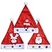 3 pcs Child Christmas Traditional Cap Santa Claus Snowman Reindeer Hat For Kids