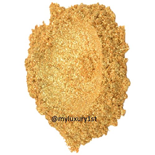 10g Light Golden Glittering Yellow Pigment Powder Sparkle Shimmer Soap Eye Lip Nails