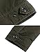 WenVen Mens Utility Heavyweight Warm Parka Cotton Twill Jacket (Army Green,M)