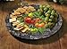 CounterArt Lazy Susan Glass Serving Plate, Chalkboard Veggies