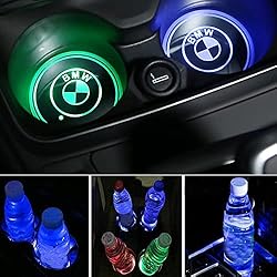 Arwiucyo 2PCS Led Cup Holder Lights Car Coasters 7