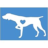 EZ-STIKGerman Shorthaired Pointer Little HeartJ609 6 inch dog decal sticker