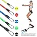 SiFREE Resistance Bands Set, 5 Packs Resistance Tubes Bands Include 1 Free 8-Shape Resistance Cord, Door Anchor, Foam Handles, Ankle Straps, Waterproof Carrying Bag
