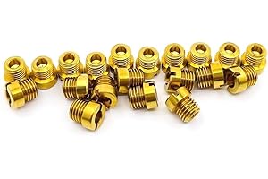 BAYWORD 20PCS Fits Holley Carburetor 1/4-32 Gas Main JETS ASSORTMENT KIT Brass crafted The aperture size is:70 71 72 73 74 75 76 77 78 79,10 sets in total, 2 pcs per size,Thread size: 1/4"-32
