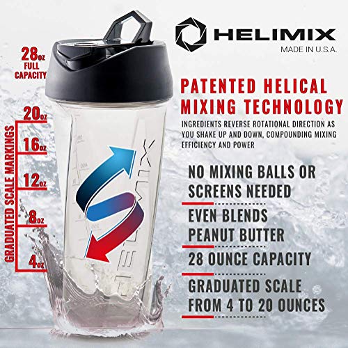 Helimix Vortex Blender Shaker Bottle 28oz No Blending Ball Or Whisk