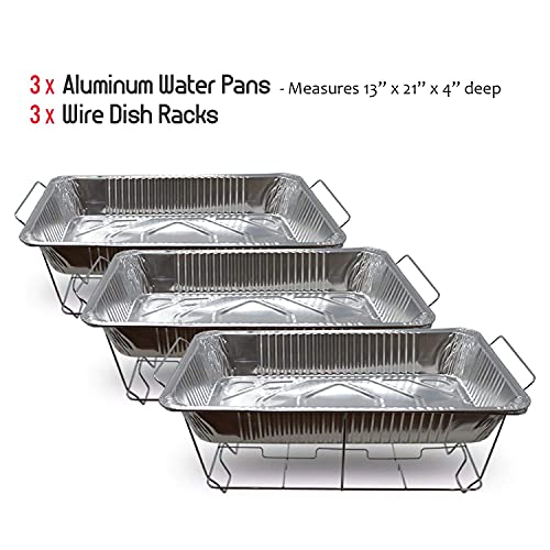 Chafing Dish Buffet Set Disposable Buffet Servers and Warmers, Buffet