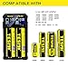 LCD Display Speedy Universal Battery Charger, TESIYI E2S Smart Charger for Rechargeable Batteries Ni-MH Ni-Cd A AA AAA C, Li-ion 21700 18650 26650 26500 22650 20700 18490 18350 17650 17335 14500