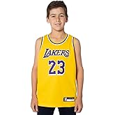 Outerstuff Boy's Los Angeles Lakers Lebron James Icon Edition Swingman Jersey