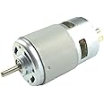 CONQUERALL 775 Large Torque Motor 12V 4000RPM / 24V 8000RPM Dual Bearing High Speed DC Motor for Grinders Hoovers Lathes Sanders Hand Drills