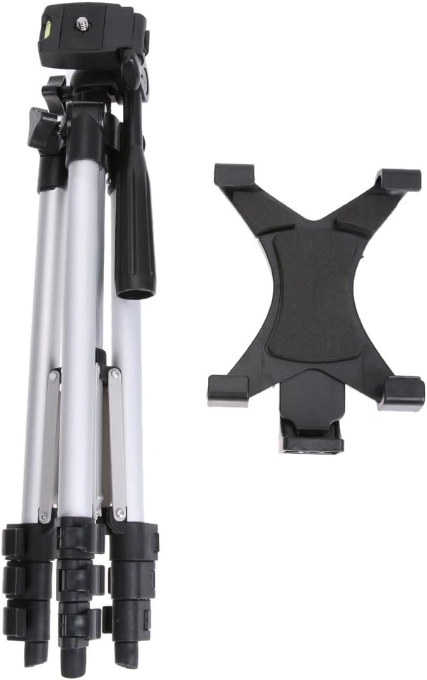 Awakingdemi Tablet Tripod Mount,Light Weight Adjustable Foldable Tablet Tripod Mount Adapter Stand Holder, Nexus and Most Tablets for 7"~10.1" Tablet iPad (C)