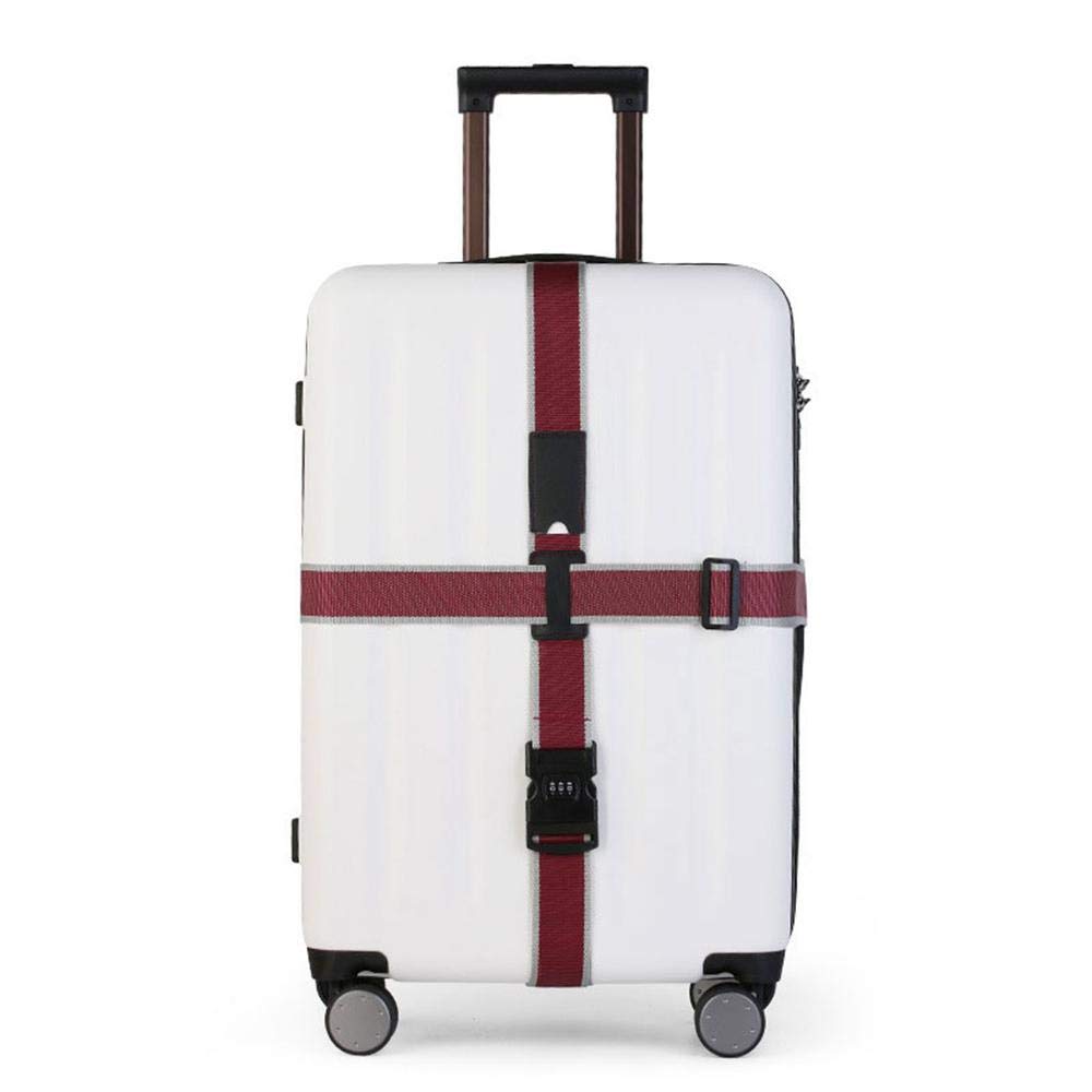 suitcase inside straps