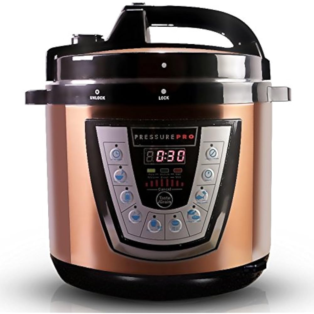 10-in-1 Electric Pressure Cookers CopperTech 6 Qt Multi-Use
