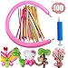 HoveBeaty Latex Twisting Balloons, 260Q Animal Magic Long Balloons Assorted Color with Pump for Animal Shape Party, Clowns, Wedding Decoration Party Supplies (100 Pack)