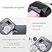 YaoShun Nail Dryer UV Lamp/Light for Acrylic, Gelish Curing,UV/LED Lamps for UV/LED Gel Upgraded(24 W LED Lamp + 12 W of CCFL Lamps)-Black