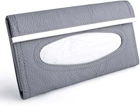 Car tissue box/Leather car tissue box cover in the car/ car sun visor tissue box-A