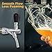 FERRODAY Short Shank Adjustable Faucet Brass Body Stainless Steel Core Draft Beer Faucet No-Rust Plated Beer Faucet for Kegerator Adjustable Beer Tap for Homebrew 5/16 Barbed Fitting Beer Tap