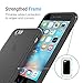 iPhone 6S Case , Maxboost [HyperPro Series] Premium Shock-Absorbing TPU Cases Durable Bumper Cover Frame, Matte Soft Anti-Scratch Finish Work with iPhone 6 2014 / 6S 2015 -Transparent Clear Black