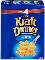 KD KRAFT DINNER - Original Macaroni & Cheese 225G, Pack of 4