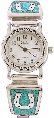 Silver Legends Women's Turquoise Horseshoe Watch Turquoise One Size
