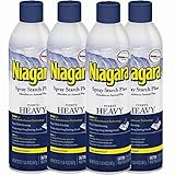 Niagara Heavy Spray Starch Plus Durafresh, Professional Finish, 20 Oz (4 Pack)