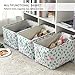 Tegance Storage Baskets Bins for Organizing, Foldable Sturdy Fabric Basket W/Handles, Large Rectangular Decorative Storage Basket for Shelves Nursery Closet Toy Blanket (3 Pack 15.7x11.8x8.3)