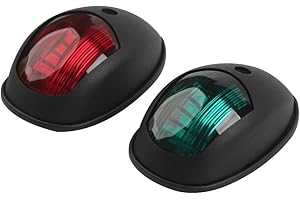 Sebnux Boat Navigation Light, Marine Navigation Lights, Bow Light for Boats Led. Ideal for Pontoon and Small Boat (Black)